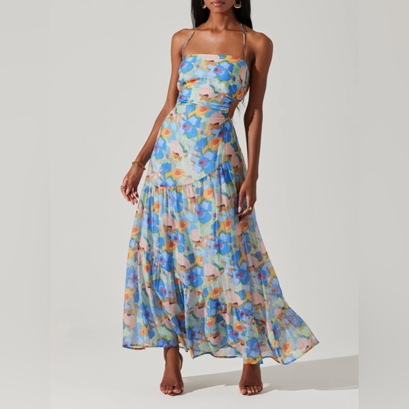 ASTR THE LABEL MIAKA FLORAL MAXI DRESS - Picture 1 of 7